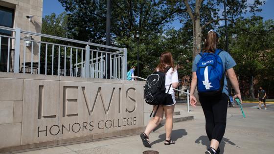 Lewis Honor College sign
